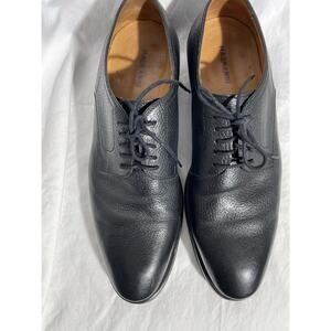 MAGNANNI Oxford Lace Up Black Leather Sz 8.5 M Dress Shoes